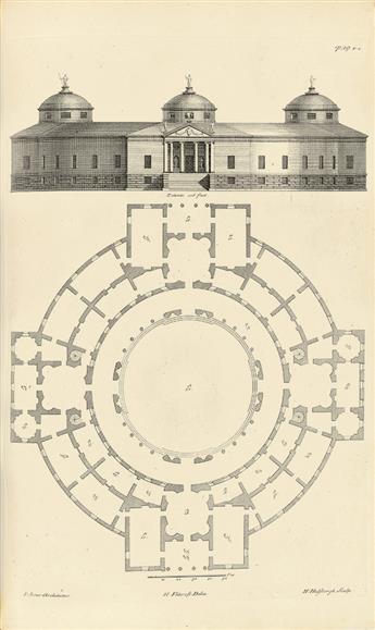 ARCHITECTURE.  JONES, INIGO. The Designs of Inigo Jones, consisting of Plans and Elevations for Publick and Private Buildings.